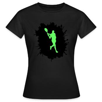 tennis klecks - Frauen T-Shirt - Schwarz - Vorne - AI Model Female 172 dark (172cm)