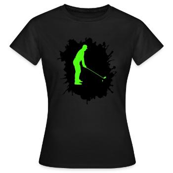 Golf Blobs - Women's T-Shirt - black - Front - AI Model Female 172 dark (172cm)