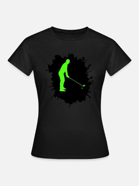 golf klecks - Frauen T-Shirt - Schwarz