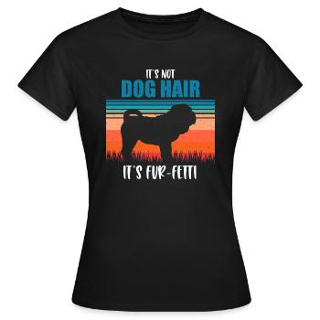 Shar Pei - Frauen T-Shirt - Schwarz - Vorne - AI Model Female 172 dark (172cm)