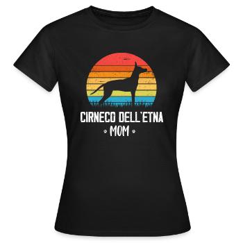 Cirneco dell Etna - Frauen T-Shirt - Schwarz - Vorne - AI Model Female 172 dark (172cm)