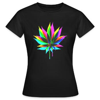 colorful HEMP - Women's T-Shirt - black - Front - AI Model Female 172 dark (172cm)