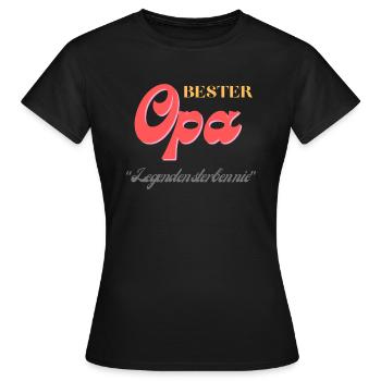 Bester opa - Frauen T-Shirt - Schwarz - Vorne - AI Model Female 172 dark (172cm)