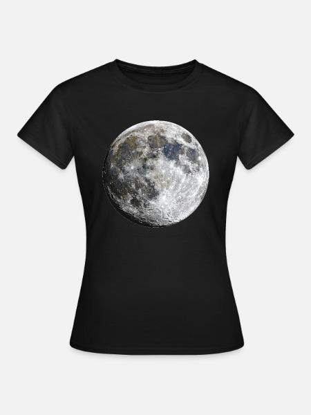 Moon - Frauen T-Shirt - Schwarz