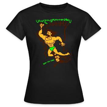 Appel de la Jungle - T-shirt Femme - noir - Devant - AI Model Female 172 dark (172cm)
