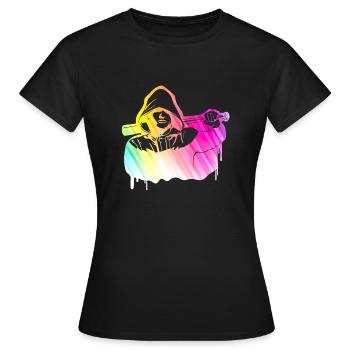 Street Culture baseball bat Badboy - Women's T-Shirt - black - Front - AI Model Female 172 dark (172cm)