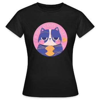 TAKE EASY - T-shirt Femme - noir - Devant - AI Model Female 172 dark (172cm)