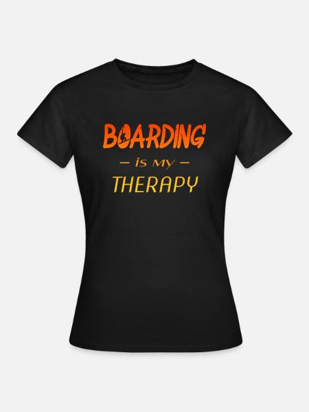 boarding - Frauen T-Shirt - Schwarz