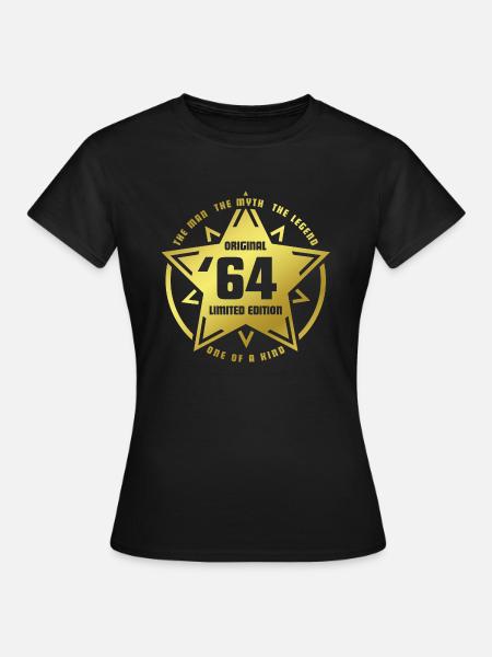 Birthday Star Original 1964 - '64 Limited Edition - T-shirt Femme - noir