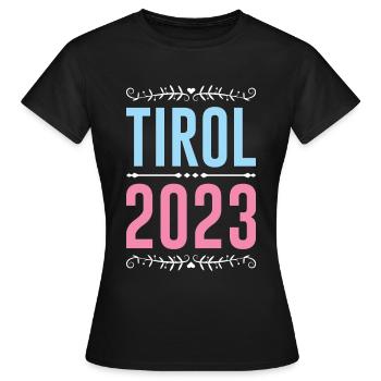 Tyrol 2023 - Women's T-Shirt - black - Front - AI Model Female 172 dark (172cm)