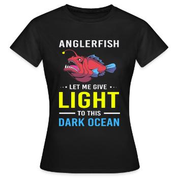 Frogfish - Women's T-Shirt - black - Front - AI Model Female 172 dark (172cm)
