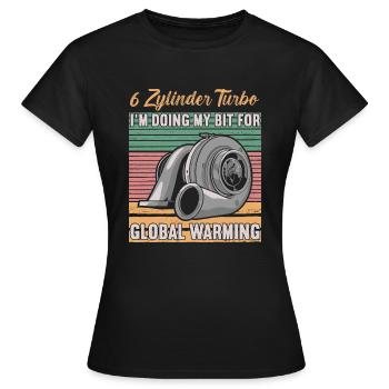 V6Turbo audiophile Tuner - Dieselholics - Frauen T-Shirt - Schwarz - Vorne - AI Model Female 172 dark (172cm)