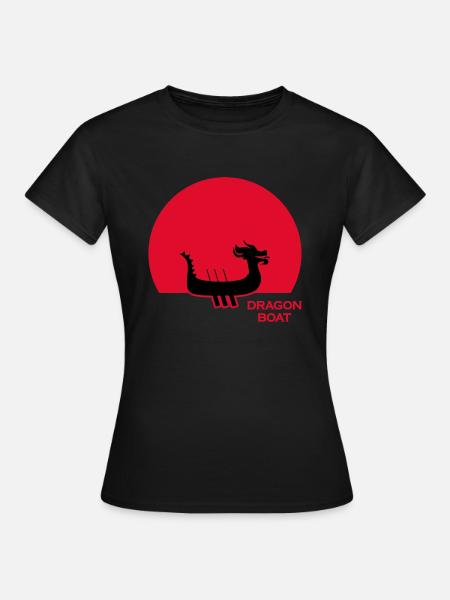 drachenboot chinesisches drachenbootfahrer - Frauen T-Shirt - Schwarz