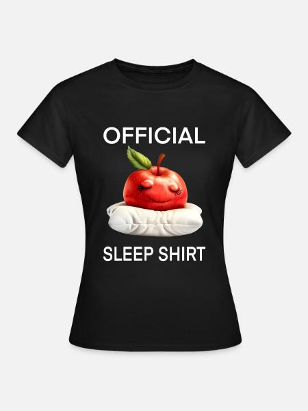 Apfel - Frauen T-Shirt - Schwarz