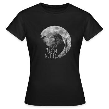 Rabenmutter schwarze Gothic Mutter Muttertag Krähe - Frauen T-Shirt - Schwarz - Vorne - AI Model Female 172 dark (172cm)