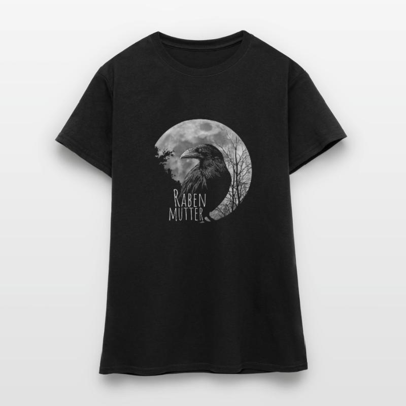 Rabenmutter schwarze Gothic Mutter Muttertag Krähe Frauen T-Shirt