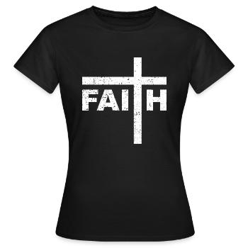 Foi - T-shirt Femme - noir - Devant - AI Model Female 172 dark (172cm)