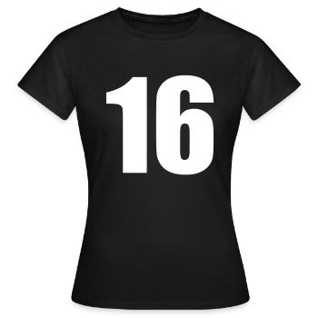 16 - T-shirt Femme - noir - Devant - AI Model Female 172 dark (172cm)