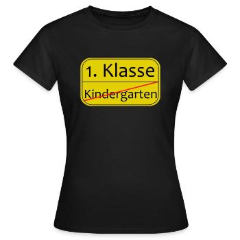 Kindergarten Schule 1 Klasse - Frauen T-Shirt - Schwarz - Vorne - AI Model Female 172 dark (172cm)