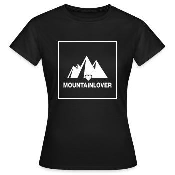 Bergfex Bergwandern Bergsteiger Servus Alpin - T-shirt Femme - noir - Devant - AI Model Female 172 dark (172cm)