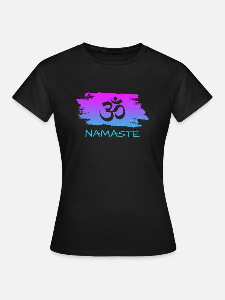 Namaste - Frauen T-Shirt - Schwarz
