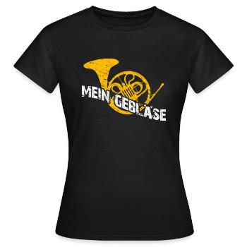 Horn mein Instrument - Frauen T-Shirt - Schwarz - Vorne - AI Model Female 172 dark (172cm)
