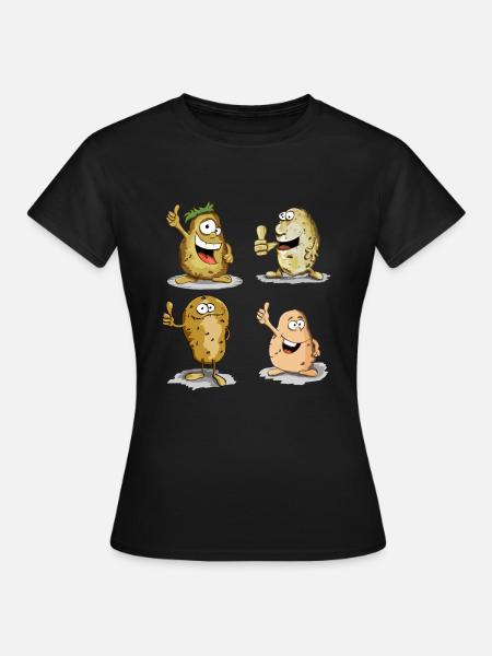 great potatoes - Women's T-Shirt - black