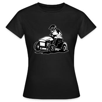 Tondeuse autoportée - Tondeuse autoportée Racing - T-shirt Femme - noir - Devant - AI Model Female 172 dark (172cm)