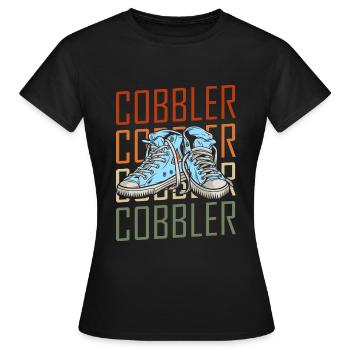 Shoes Shoe Work - Women's T-Shirt - black - Front - AI Model Female 172 dark (172cm)