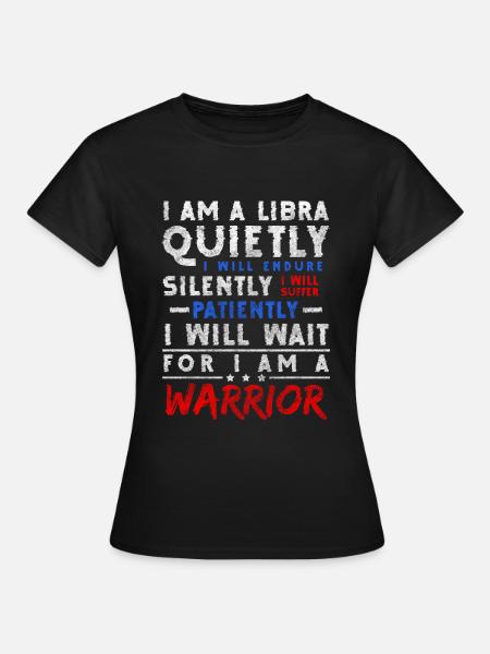 Waage Geburt Aberglauben - Frauen T-Shirt - Schwarz