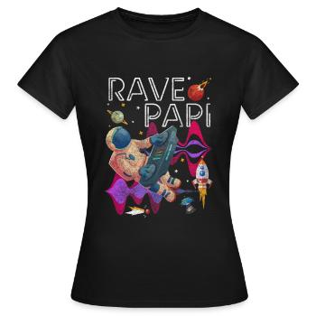 Discothèque rave - T-shirt Femme - noir - Devant - AI Model Female 172 dark (172cm)