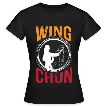 Wingtsun Wing chun - Frauen T-Shirt - Schwarz - Vorne - AI Model Female 172 dark (172cm)