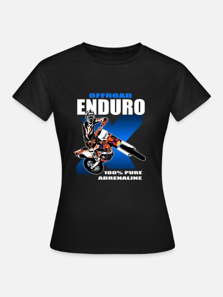 Enduro Offroad - Frauen T-Shirt - Schwarz