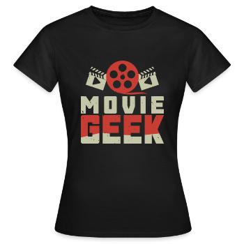 Movie Geek - Movie fan gift - Women's T-Shirt - black - Front - AI Model Female 172 dark (172cm)