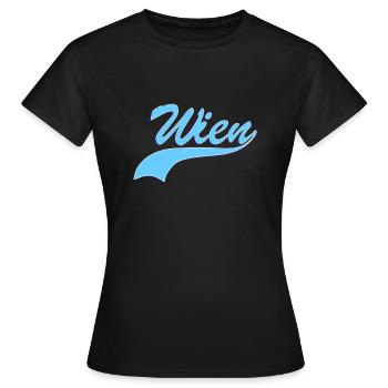 Wien - Frauen T-Shirt - Schwarz - Vorne - AI Model Female 172 dark (172cm)