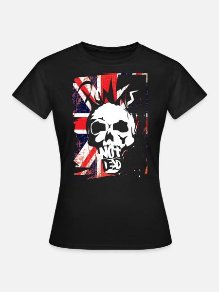 Punk's not dead Punkrock Musik Punker Retro Punk - Frauen T-Shirt - Schwarz