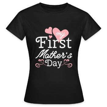 Cadeau de reconnaissance des parents pour la fête des mères - T-shirt Femme - noir - Devant - AI Model Female 172 dark (172cm)
