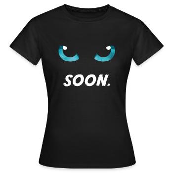 Katzenaugen bald blau - Frauen T-Shirt - Schwarz - Vorne - AI Model Female 172 dark (172cm)