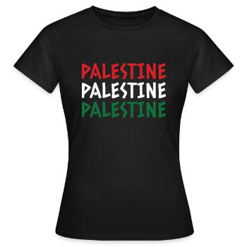 Palestine Free Gaza - Frauen T-Shirt - Schwarz - Vorne - AI Model Female 172 dark (172cm)