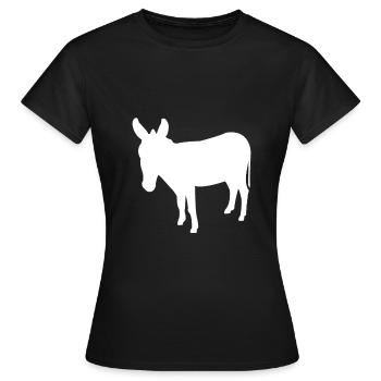 ass - Women's T-Shirt - black - Front - AI Model Female 172 dark (172cm)