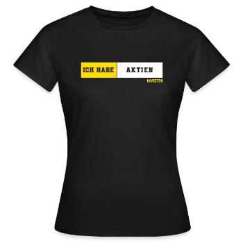 J’ai des actions - T-shirt Femme - noir - Devant - AI Model Female 172 dark (172cm)
