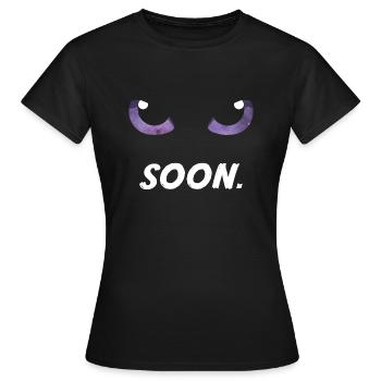 Katzenaugen bald lila - Frauen T-Shirt - Schwarz - Vorne - AI Model Female 172 dark (172cm)