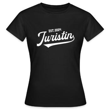 Juristin 2024 Jura Examen Bestanden Jurastudentin - Frauen T-Shirt - Schwarz - Vorne - AI Model Female 172 dark (172cm)