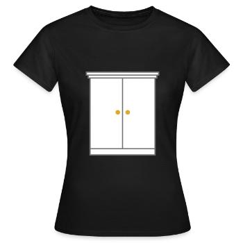Wohnung Schrank Möbel - Frauen T-Shirt - Schwarz - Vorne - AI Model Female 172 dark (172cm)