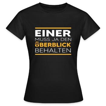 Chien-guide aveugle - T-shirt Femme - noir - Devant - AI Model Female 172 dark (172cm)