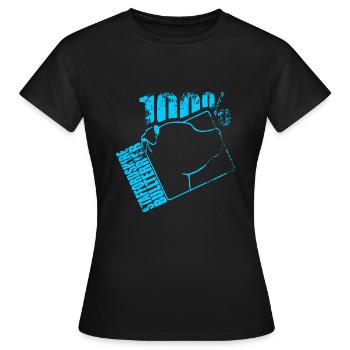 STAFFORDSHIRE BULLTERRIER 100 - Women's T-Shirt - black - Front - AI Model Female 172 dark (172cm)