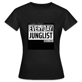 Drum N Bass Junglist Festival Dubstep Music DJ - T-shirt Femme - noir - Devant - AI Model Female 172 dark (172cm)