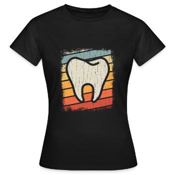 Zahnarzt Doktor Zahn Zähne Dentist Spruch Geschenk - Frauen T-Shirt - Schwarz - Vorne - AI Model Female 172 dark (172cm)