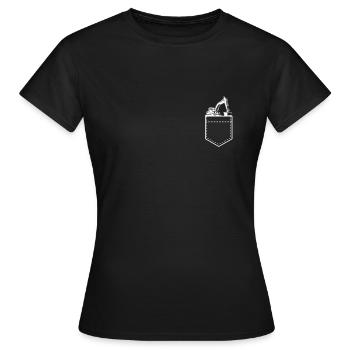 Bulldozer Baustelle Bagger Tasche Geschenk - Frauen T-Shirt - Schwarz - Vorne - AI Model Female 172 dark (172cm)