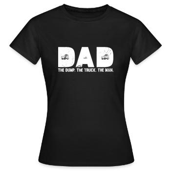 Camion benne à benne basculante disant drôle cadeau - T-shirt Femme - noir - Devant - AI Model Female 172 dark (172cm)